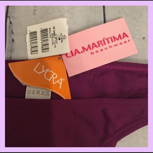 NWT, CIA.MARITIMA Purple Bikini w/Gold Accents - Medium - Picture 5 of 8
